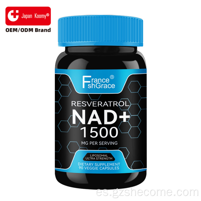 Suplemento liposomal Shecome NAD+ Suplemento de resveratrol NAD